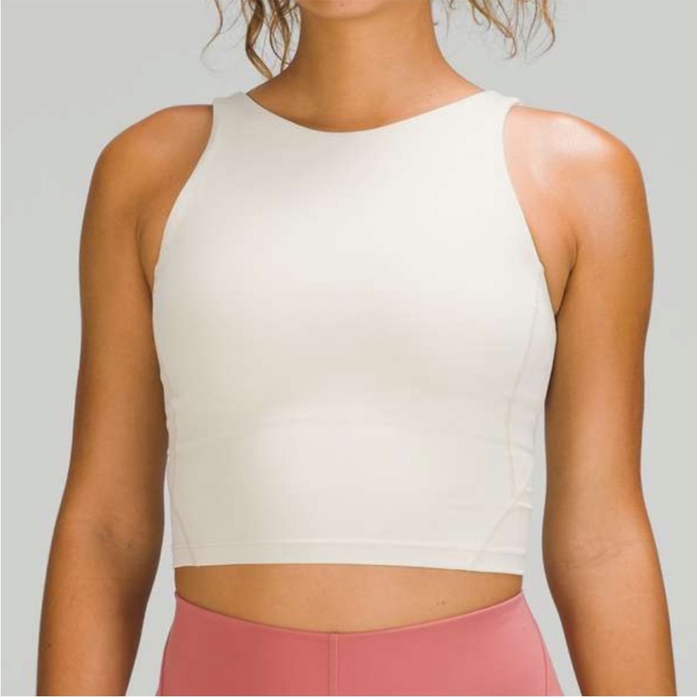 Lululemon align high neck tank top size 14 natural ivory
